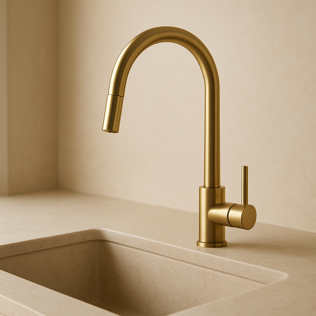 Kitchen/Laundry Sink Tap Brushed Gold AQ56016 view 3