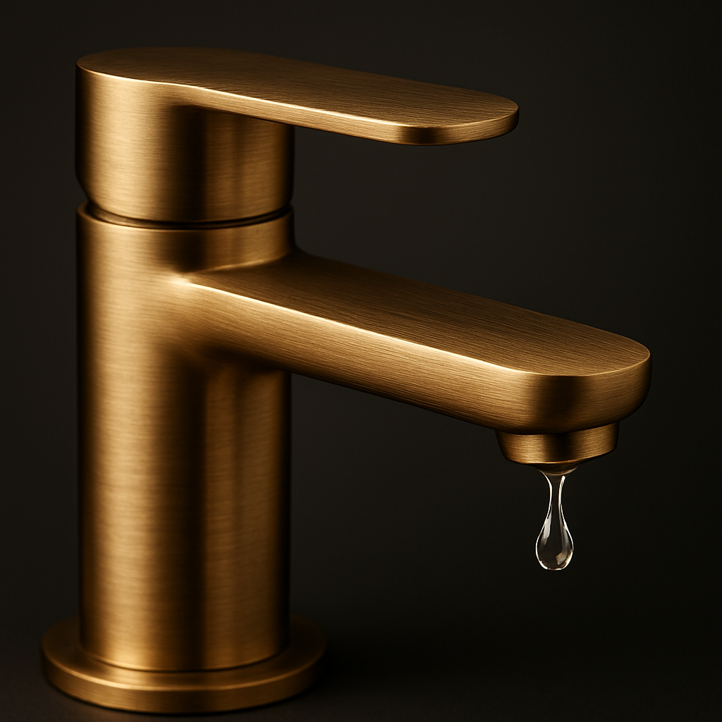 Basin Mixer Brushed Gold AE16034 view 2