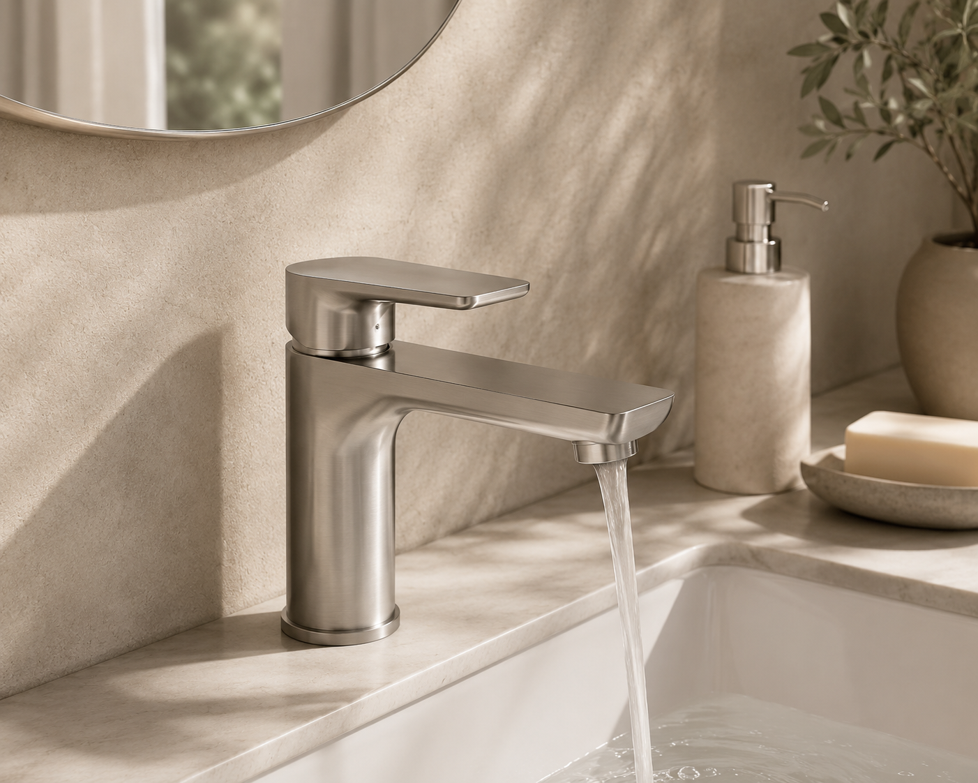 Basin Mixer Brushed Nickel AE16034