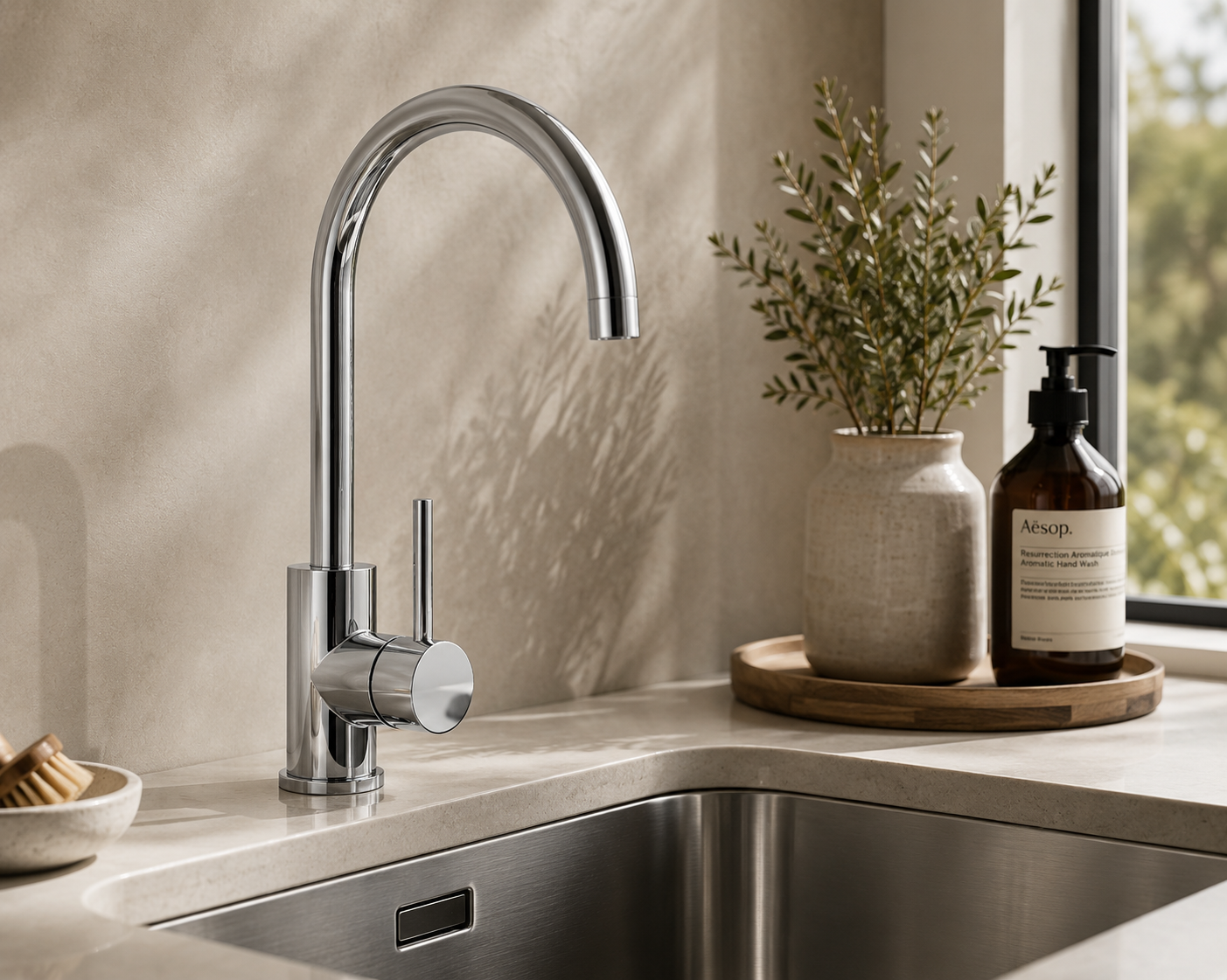 Kitchen/Laundry Sink Tap Chrome AQ56B16